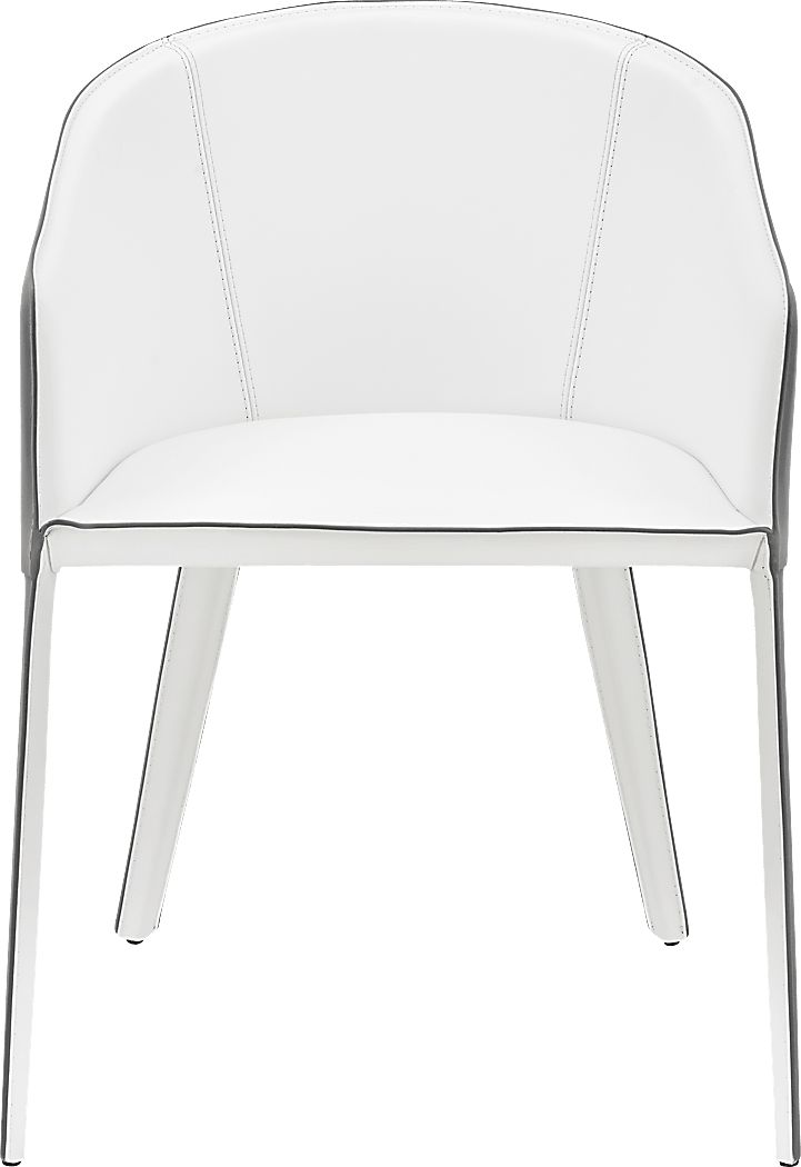 Simonview White Arm Chair