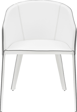 Simonview White Arm Chair