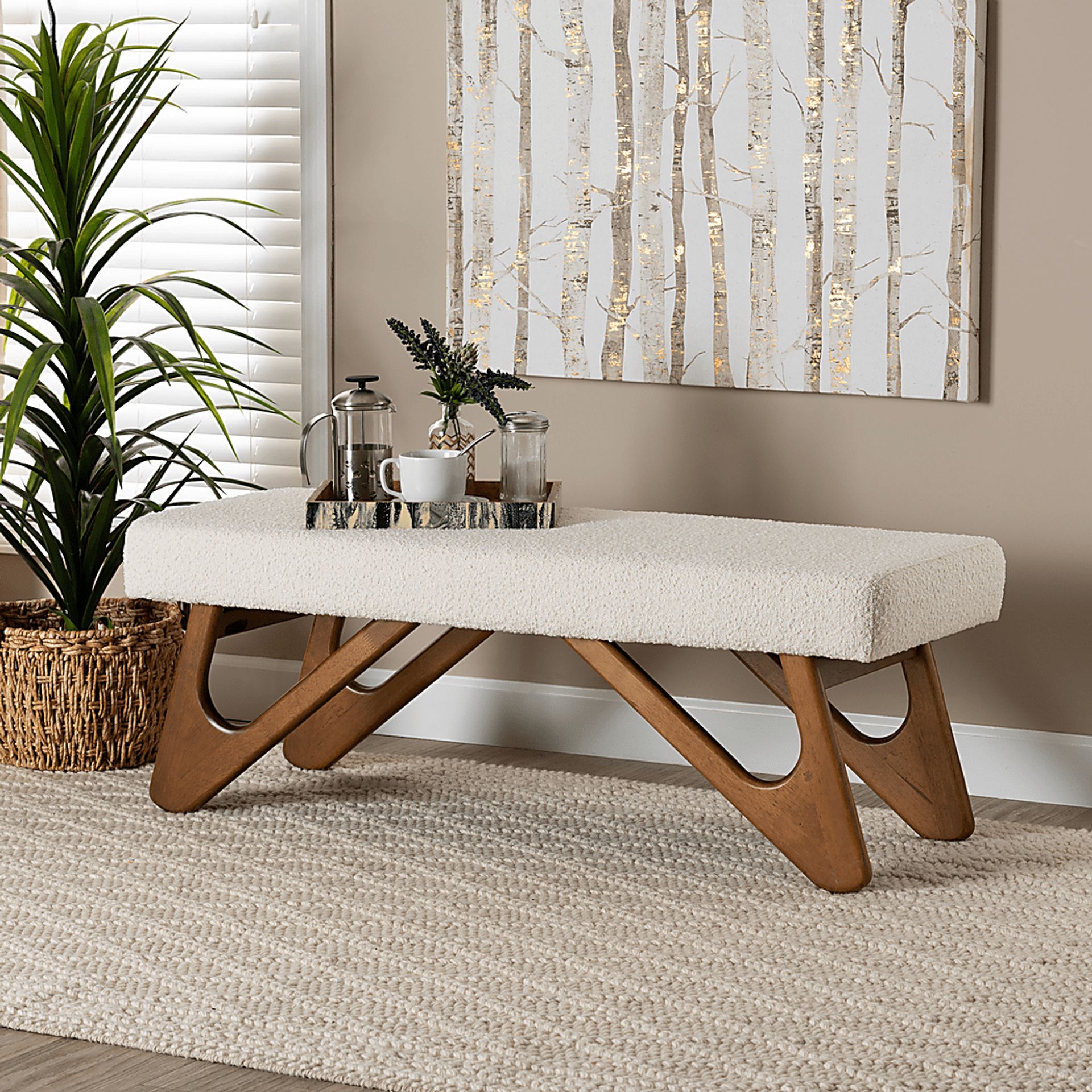 Simoron Walnut Bench - Image 2