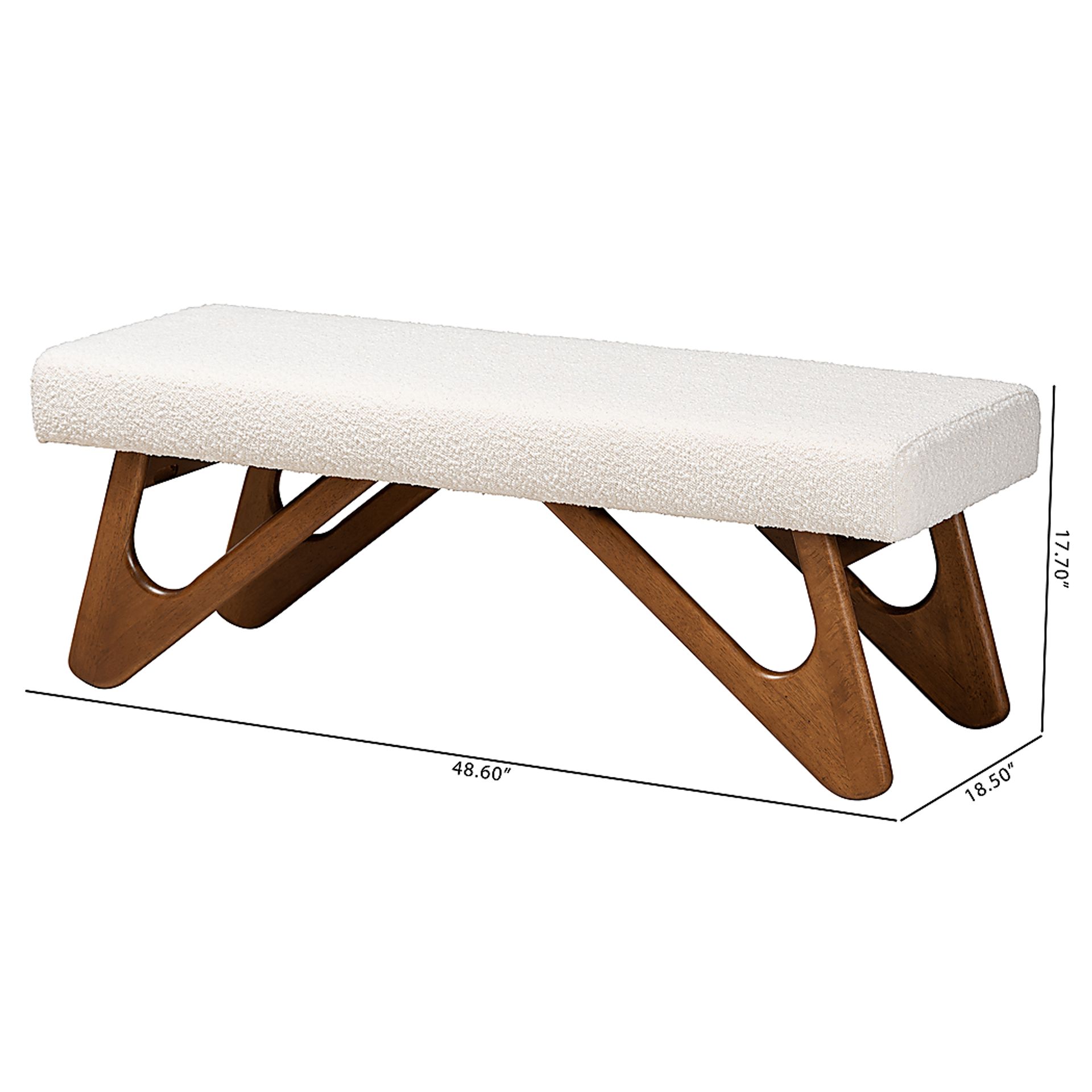 Simoron Walnut Bench - Image 8