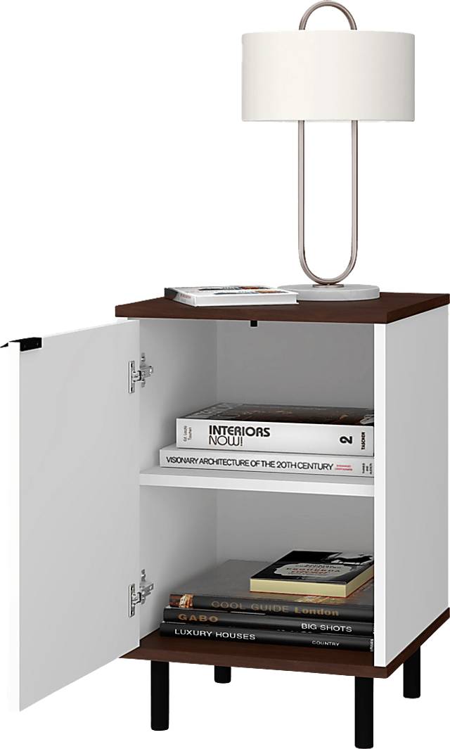 Simpao White End Table - Thumbnail - Image 2