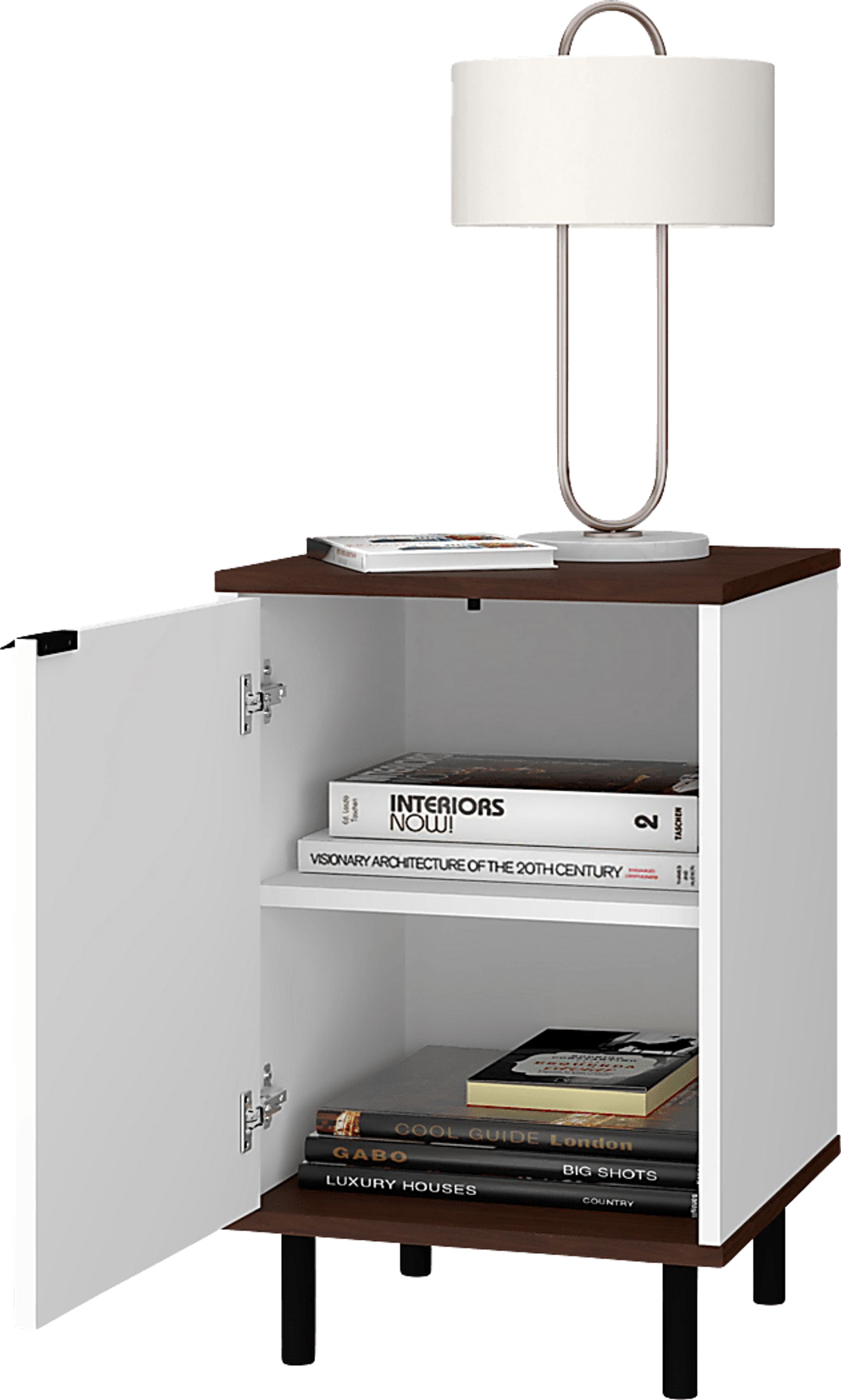 Simpao White End Table - Image 2