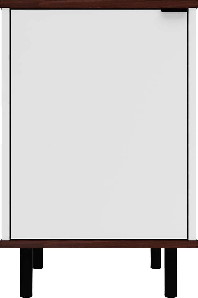 Simpao White End Table - Thumbnail - Image 1
