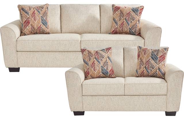 Sinclaire Beige 2 Pc Living Room - Thumbnail - Image 1