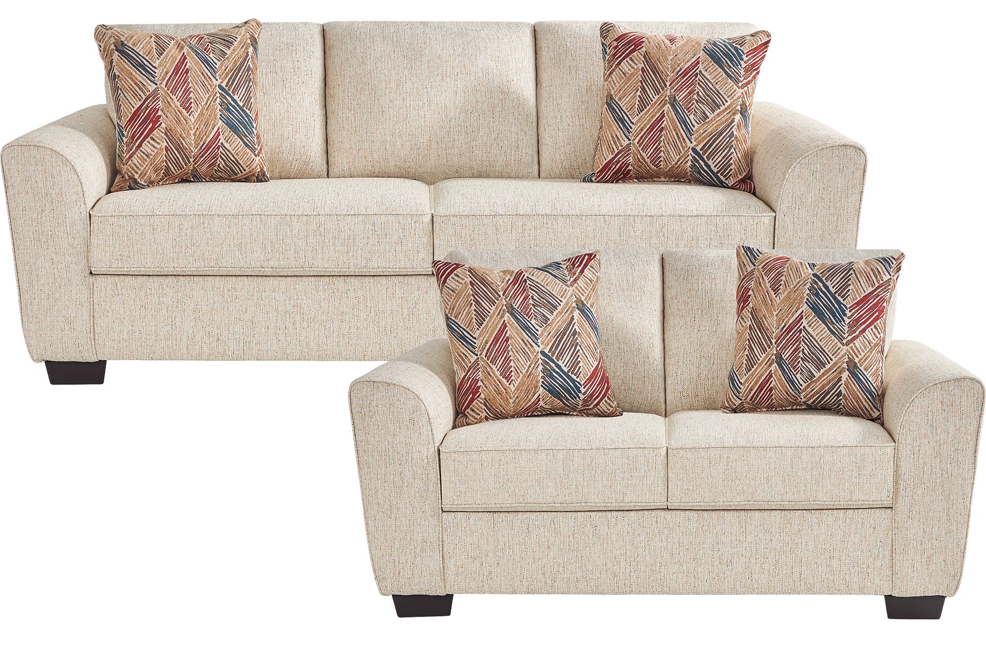 Sinclaire Beige 2 Pc Living Room - Image 1