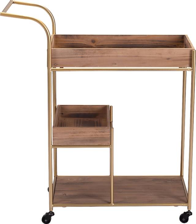 Sinead Brown Bar Cart - Thumbnail - Image 2