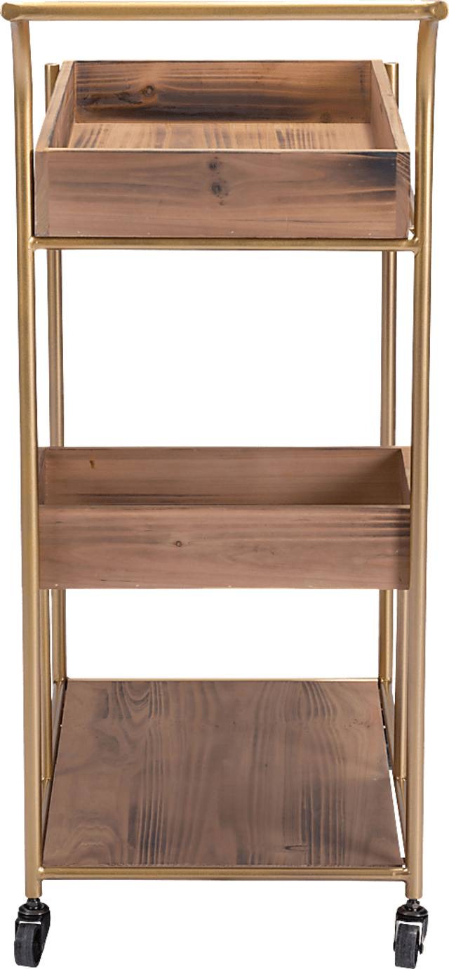 Sinead Brown Bar Cart - Thumbnail - Image 4