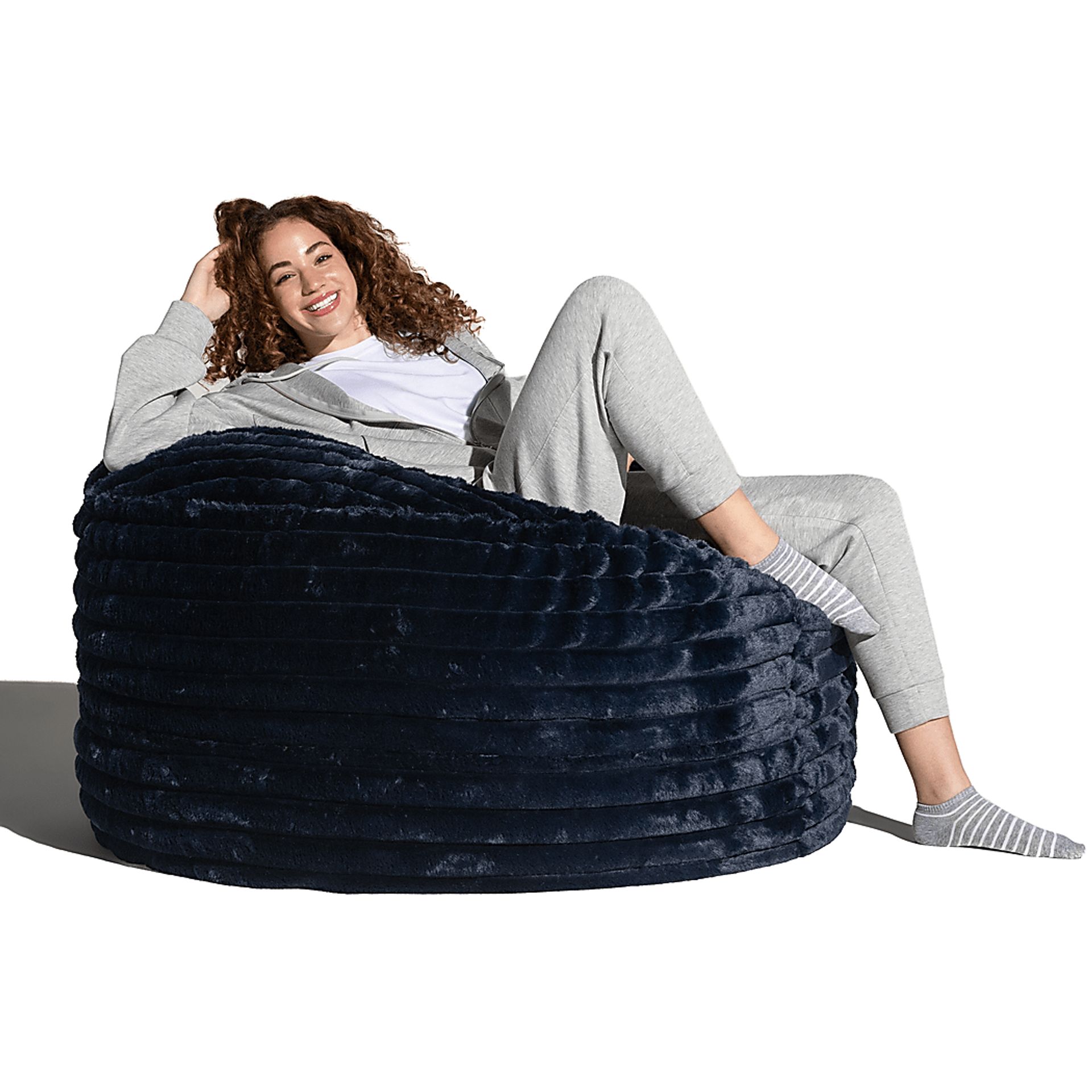 Sinepa Blue Large Bean Bag Chair - Image 3