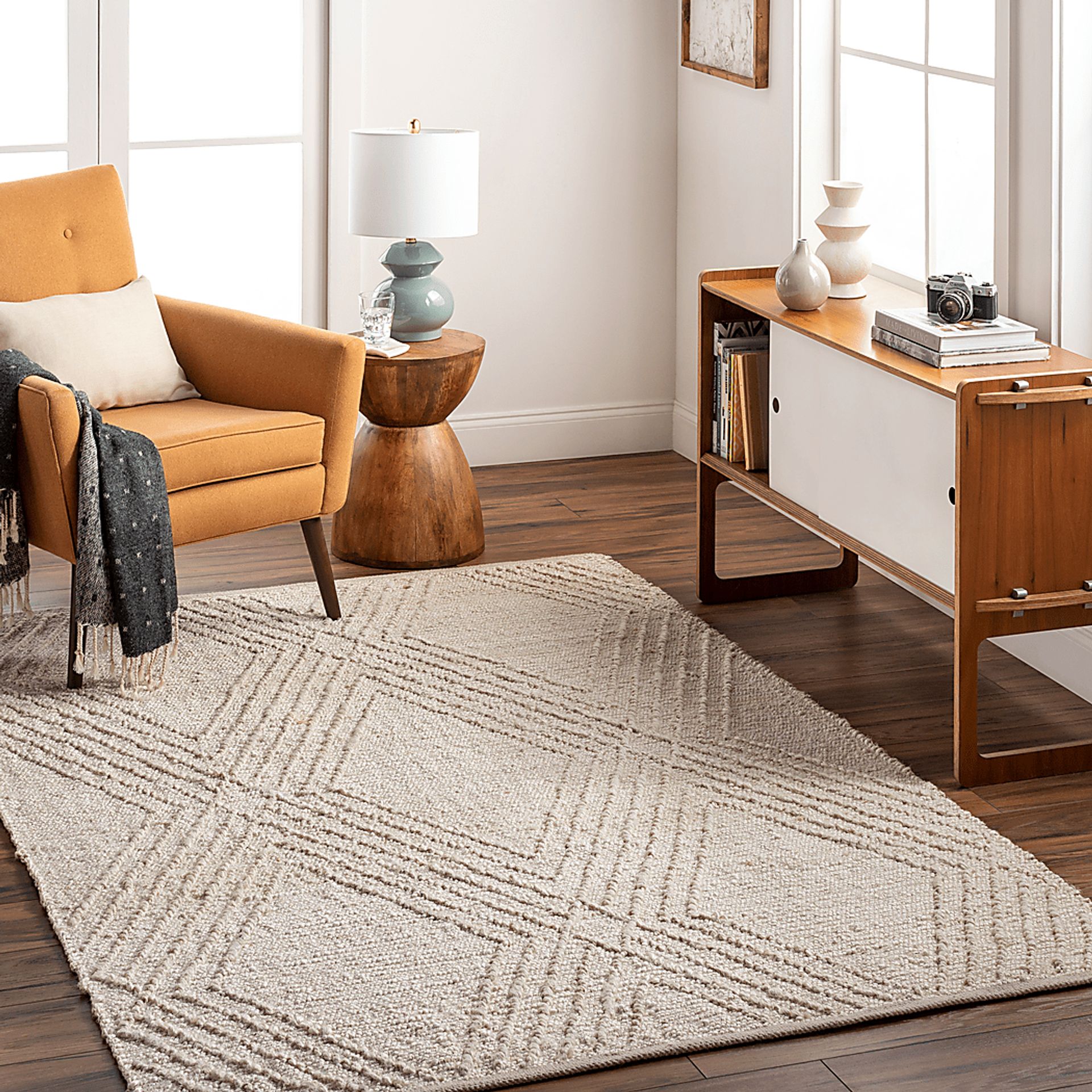 Singleleaf Cream 8' x 10' Rug - Image 2