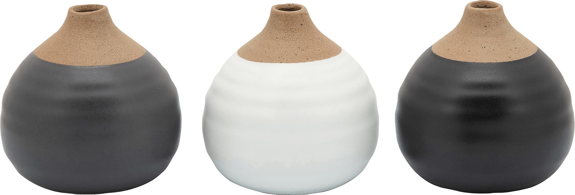 Singletarry Black Vase, Set of 3 - Image 1