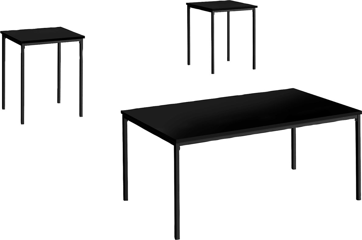 Singletary Black Occasional Table Set