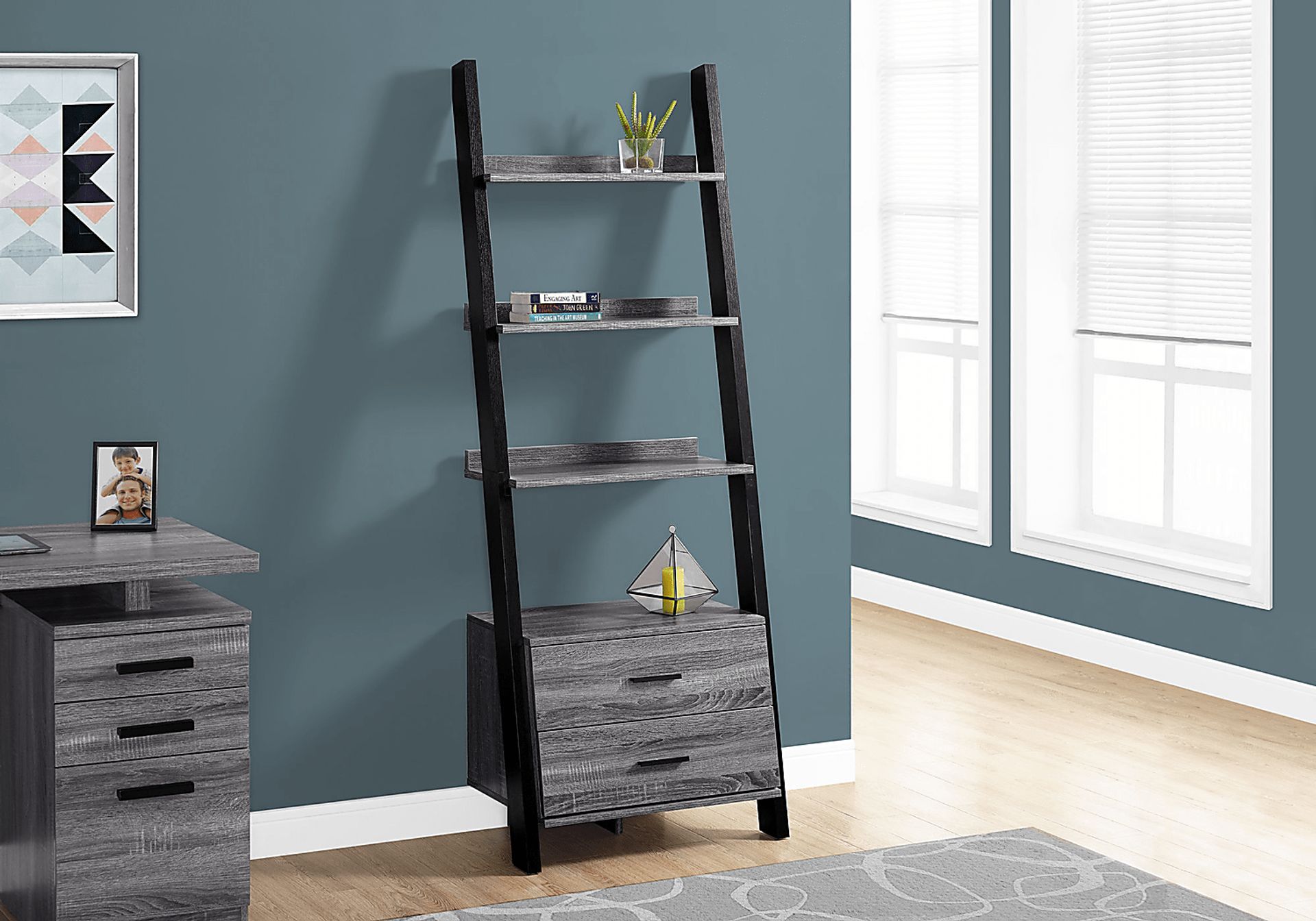 Singleton Gray Bookcase - Image 2