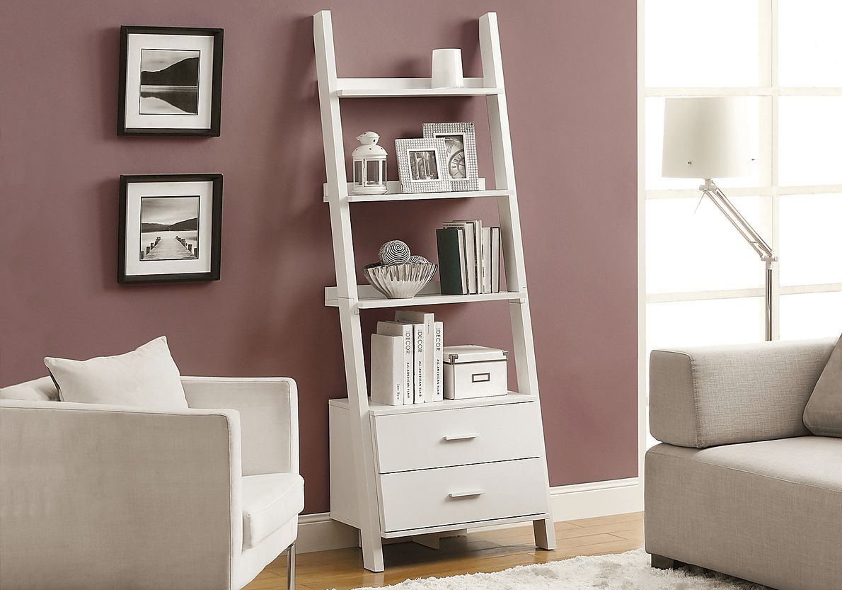 Singleton White Bookcase