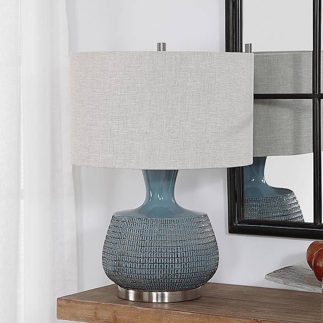 Siobhan Oaks Blue Lamp - Thumbnail - Image 2