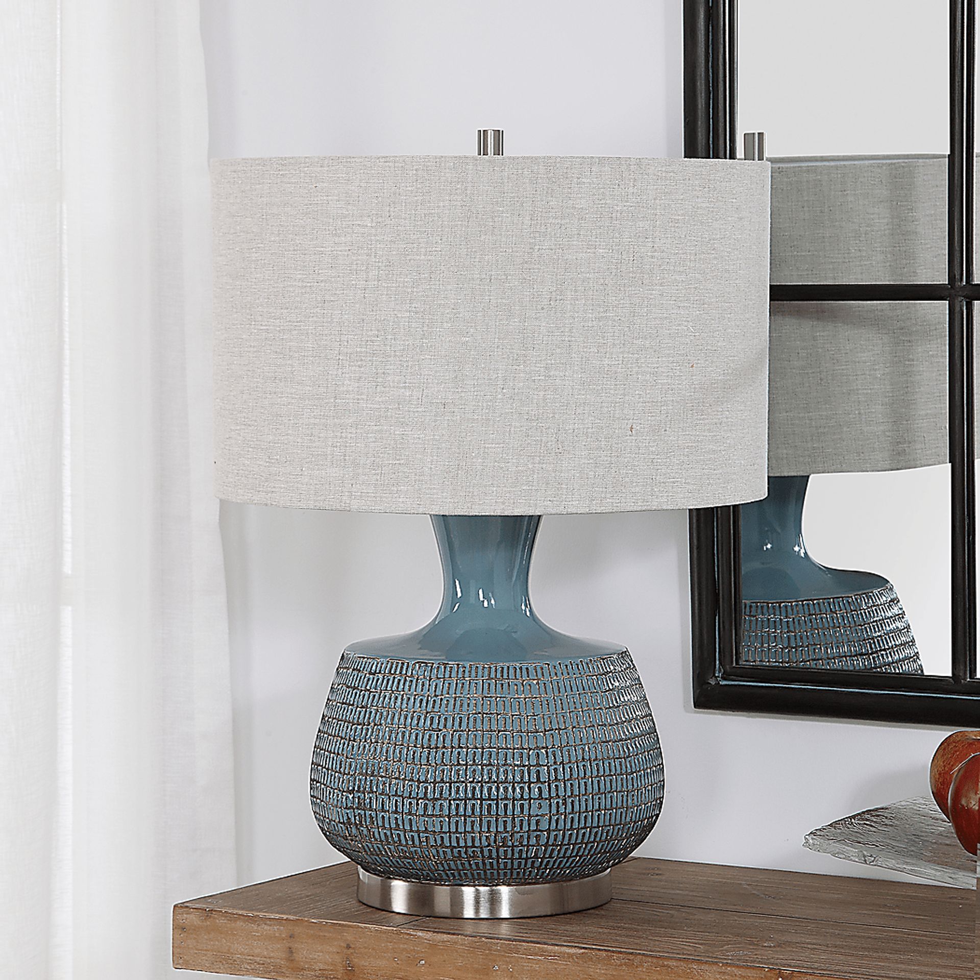 Siobhan Oaks Blue Lamp - Image 2
