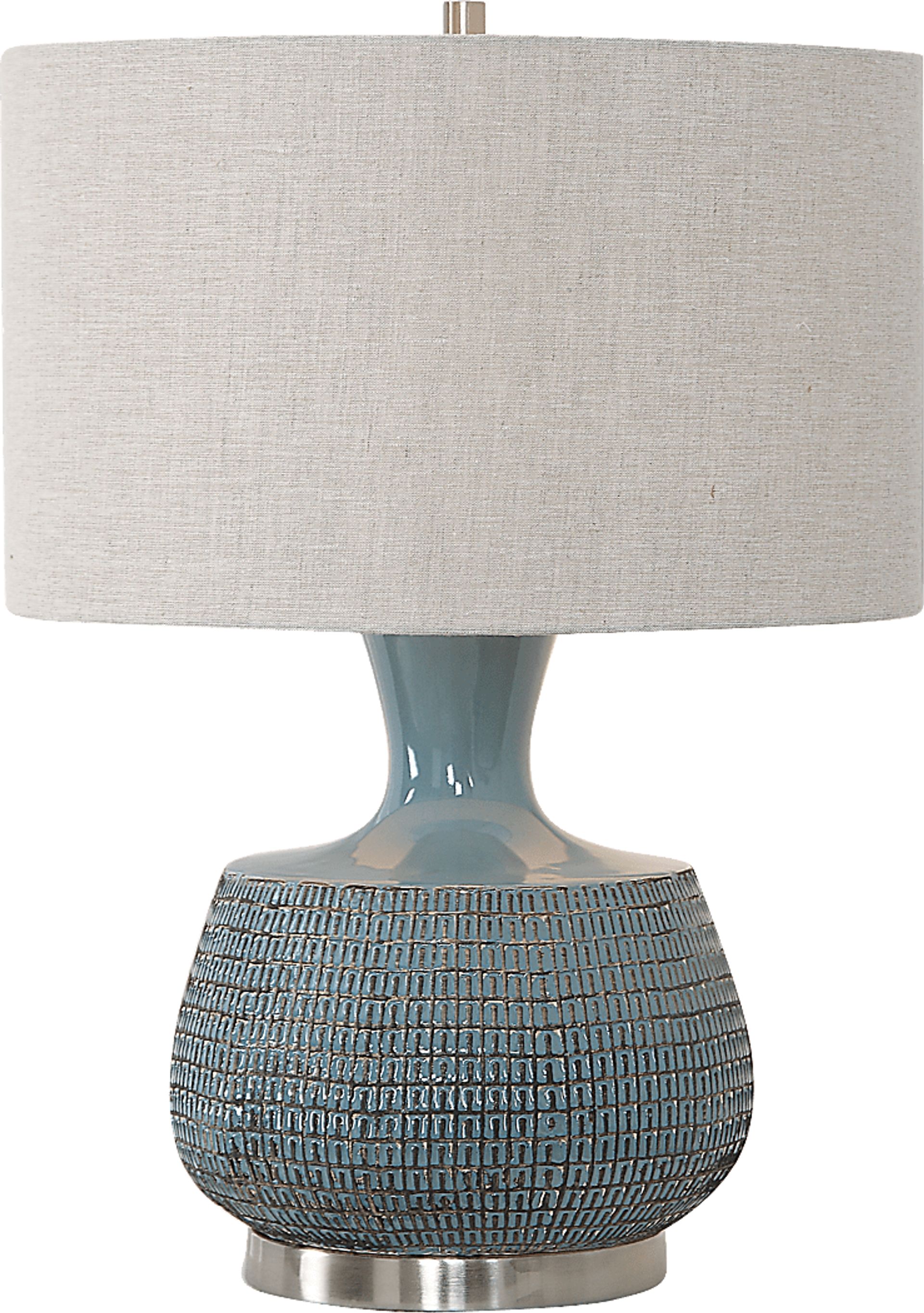 Siobhan Oaks Blue Lamp - Image 4