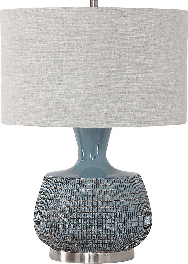 Siobhan Oaks Blue Lamp - Thumbnail - Image 1
