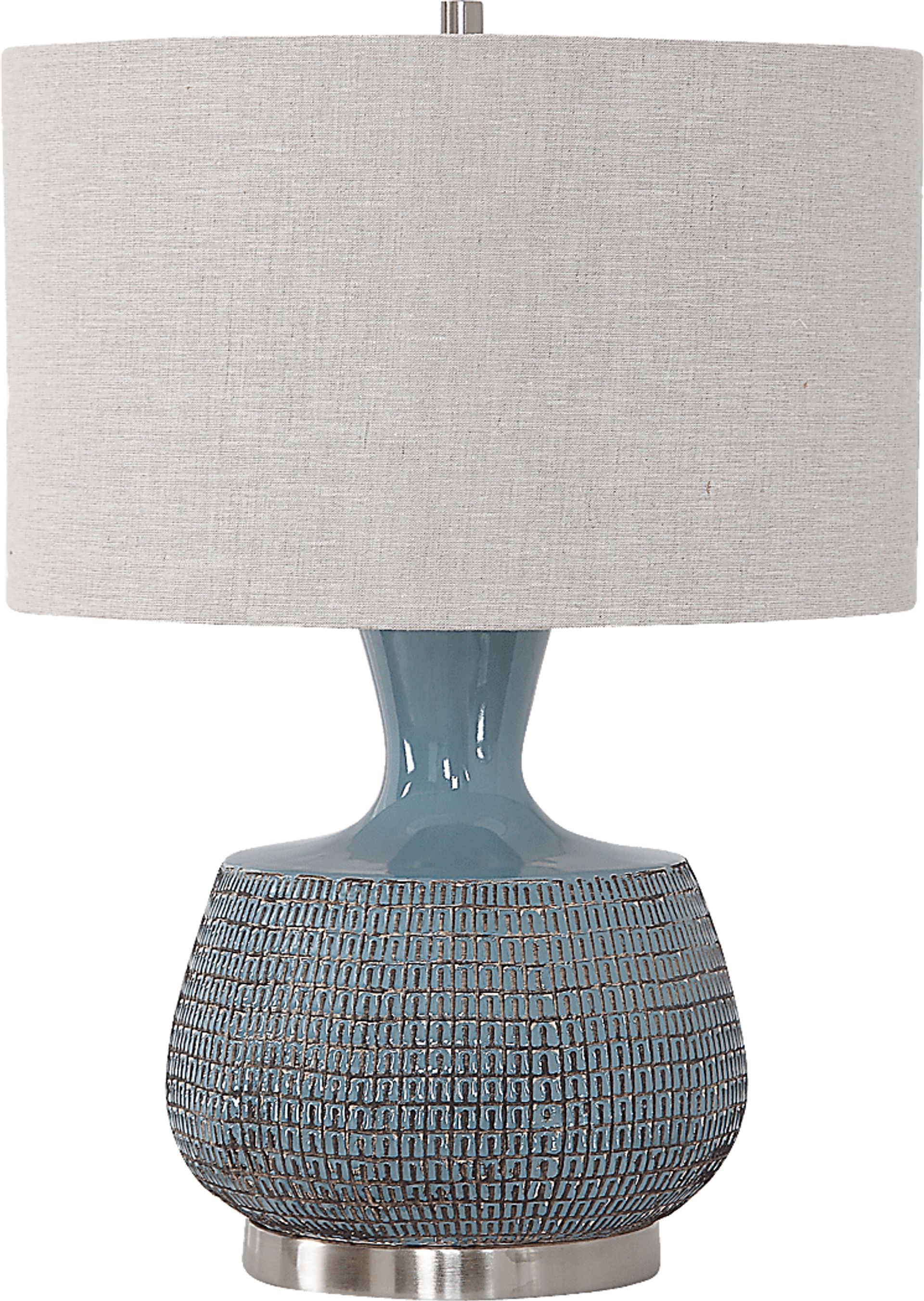 Siobhan Oaks Blue Lamp - Image 1