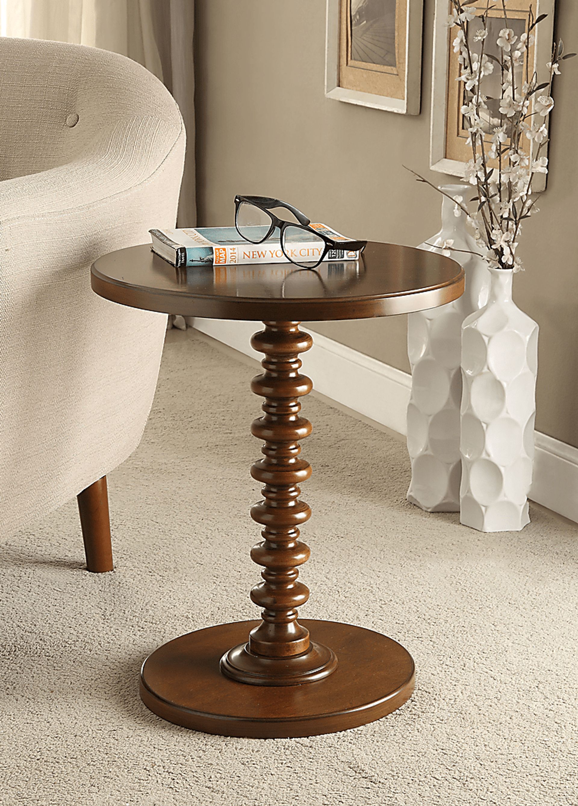 Siran Brown Accent Table - Image 2