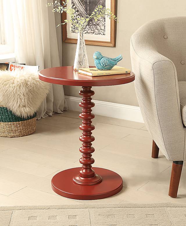 Siran Red Accent Table - Thumbnail - Image 2
