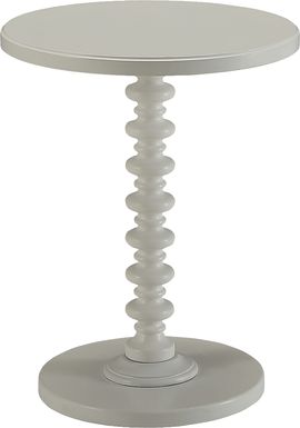 Siran White Accent Table
