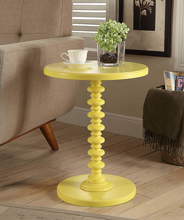 Siran Yellow Accent Table - Thumbnail - Image 2