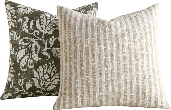Sirli Olive Accent Pillow Set of 2
