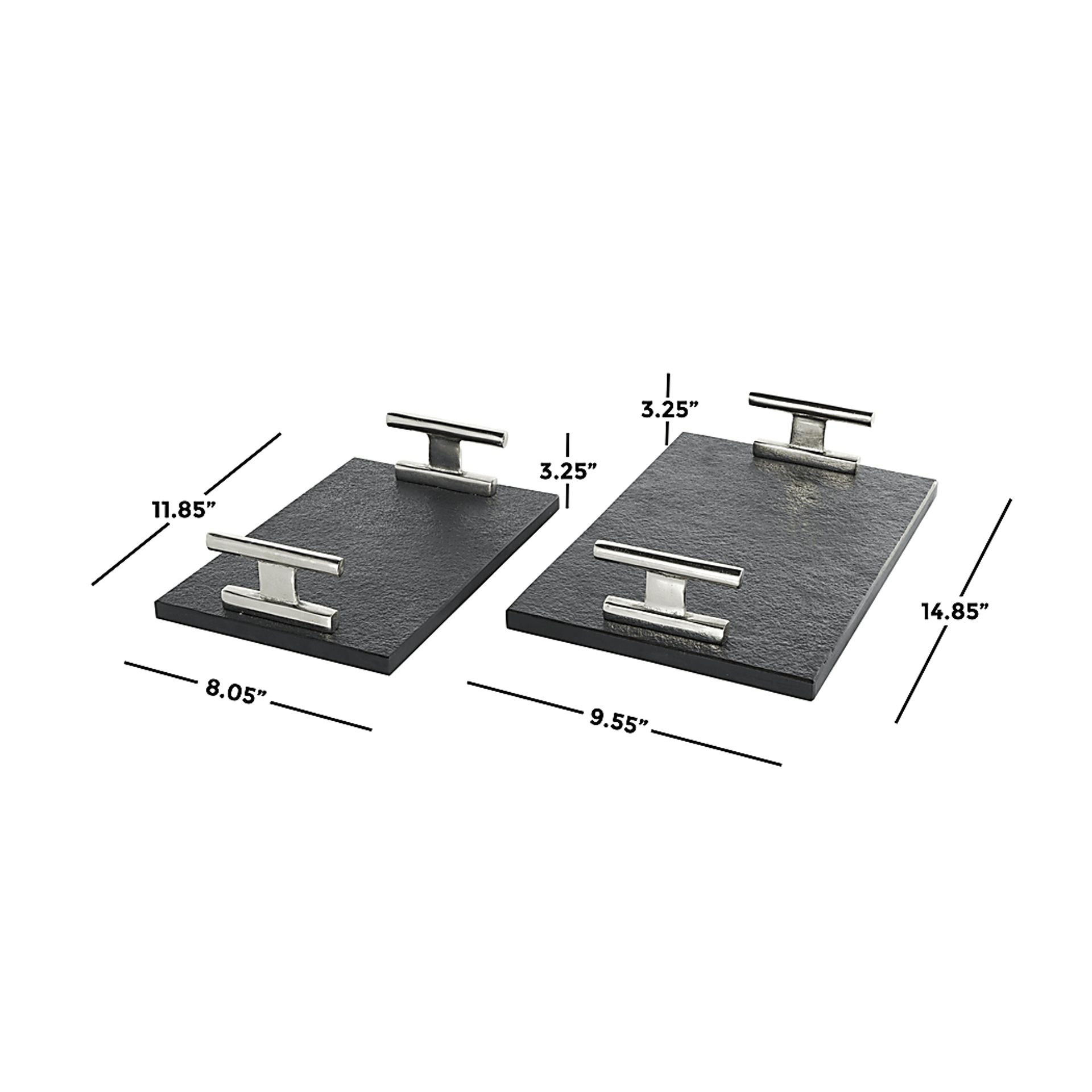 Sirrei Black Tray, Set of 2 - Image 5