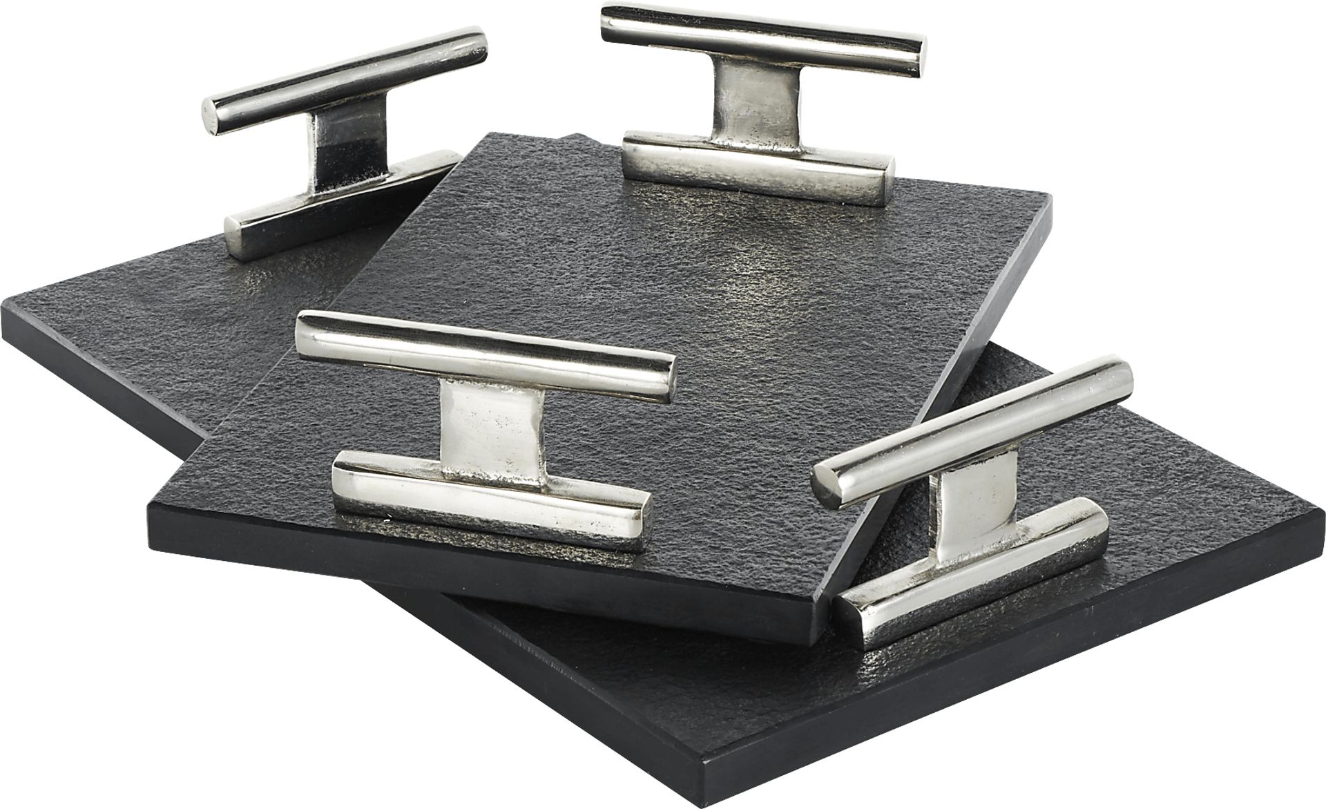 Sirrei Black Tray, Set of 2 - Image 6
