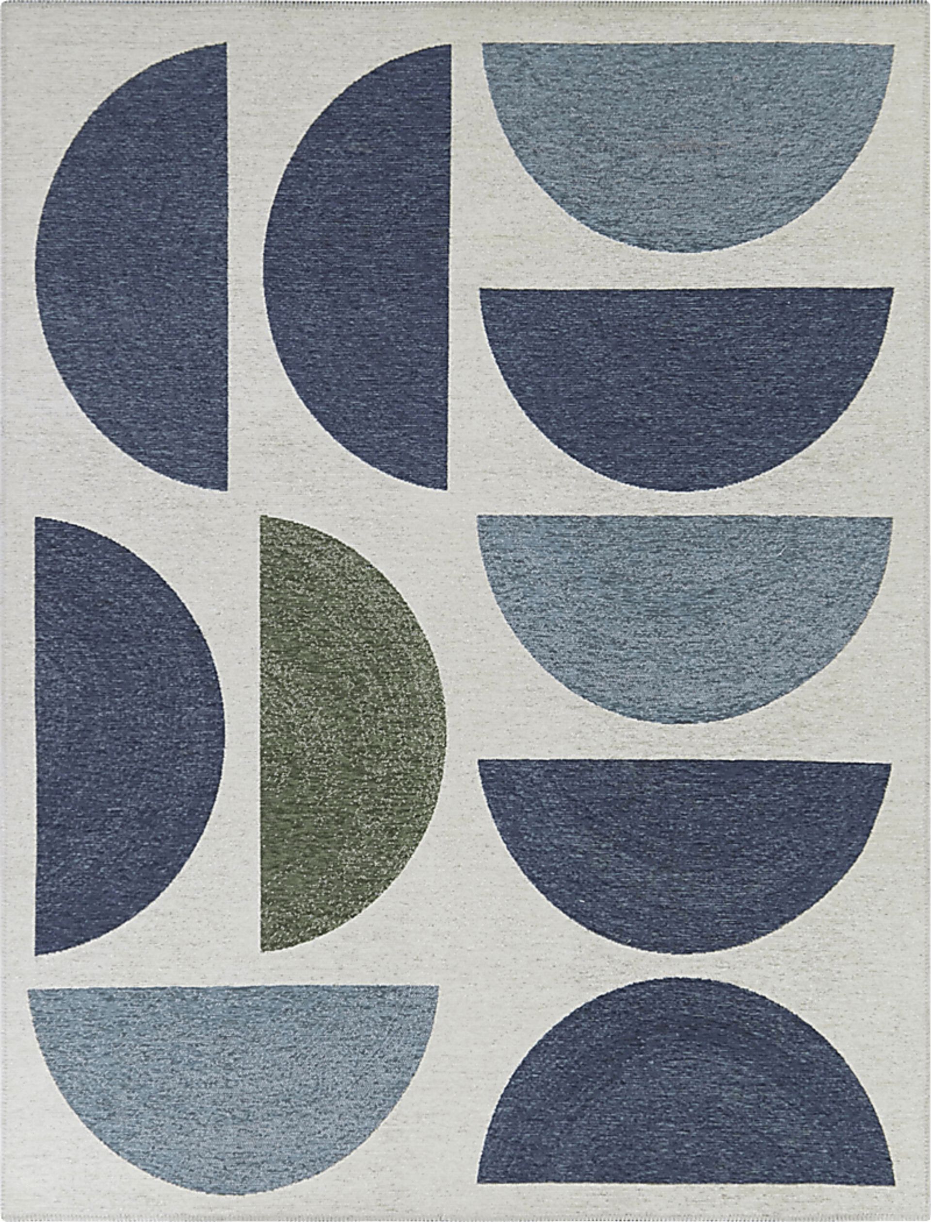 Sisde Blue 7'10 x 10' Rug - Image 1