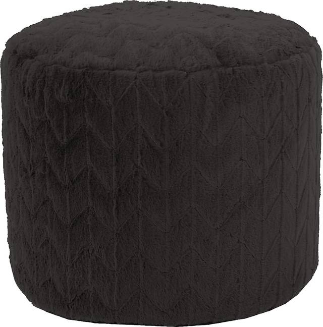 Sishane Brown Tall Pouf - Thumbnail - Image 1