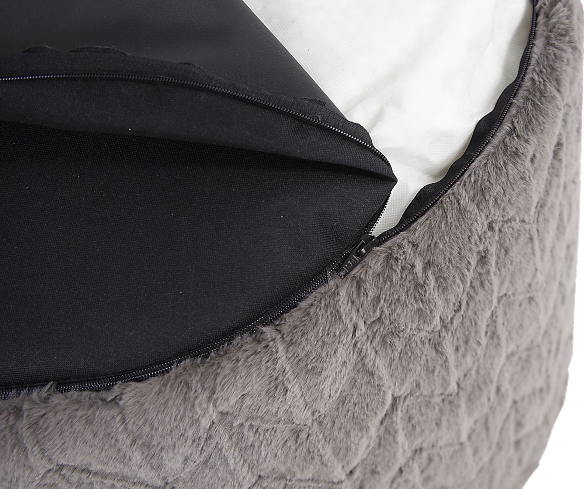 Sishane Gray Foot Pouf - Image 3