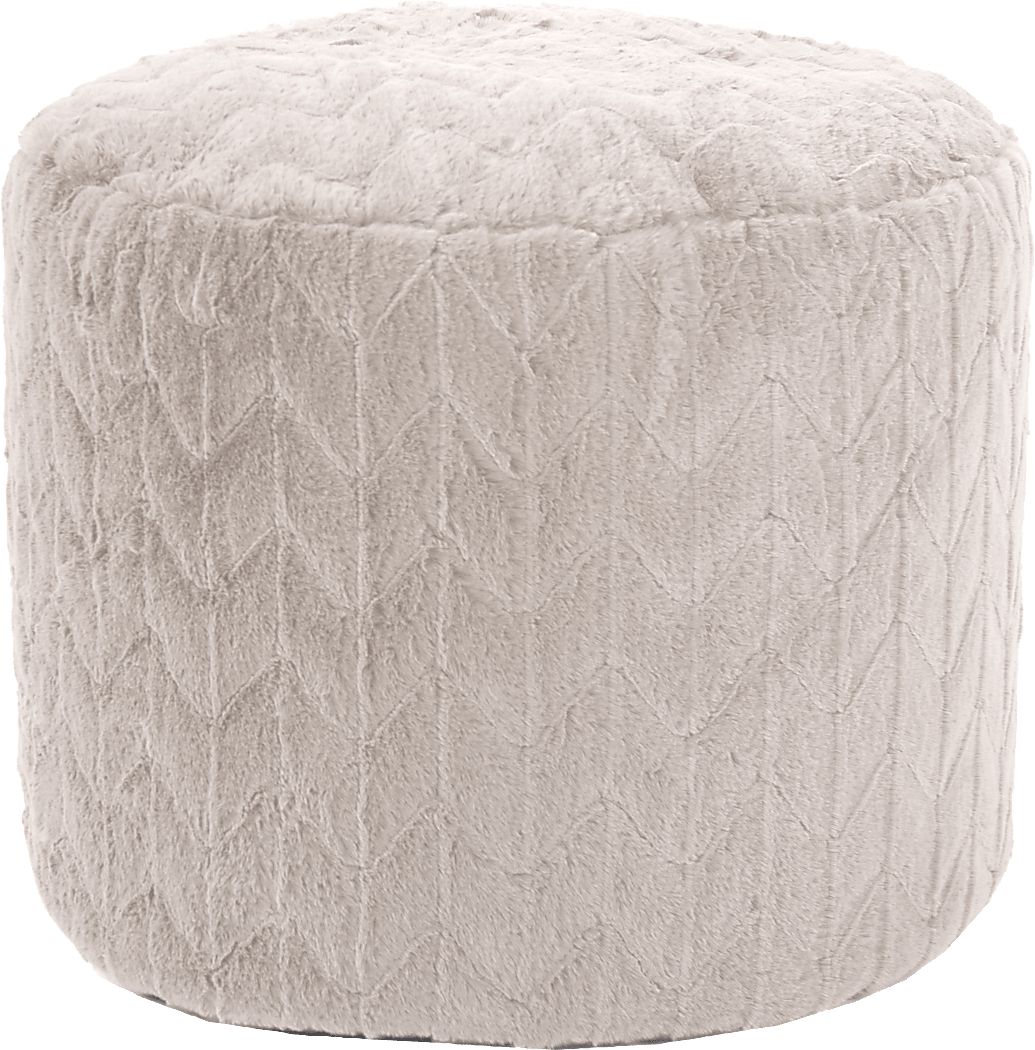 Sishane Linen Tall Pouf