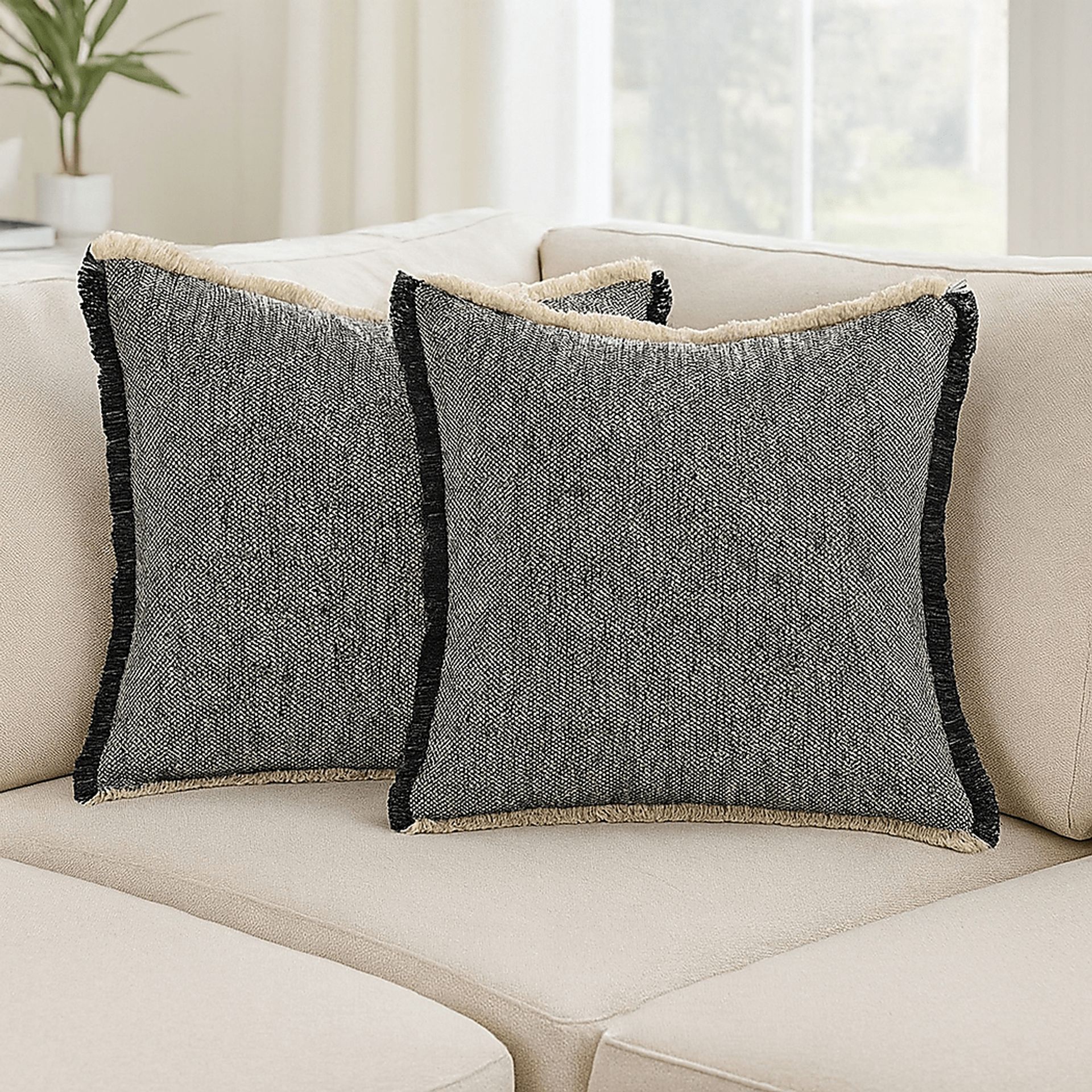 Sitaara Navy Pillow, Set of 2 - Image 2