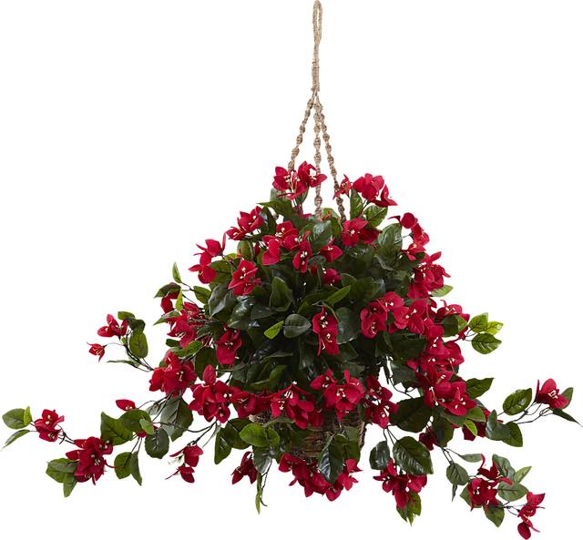Sitara Red Bougainvillea Indoor/Outdoor Silk Plant - Thumbnail - Image 1