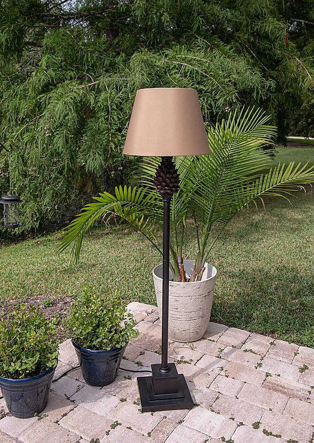 Sitka Spruce Brown Outdoor Floor Lamp - Thumbnail - Image 2