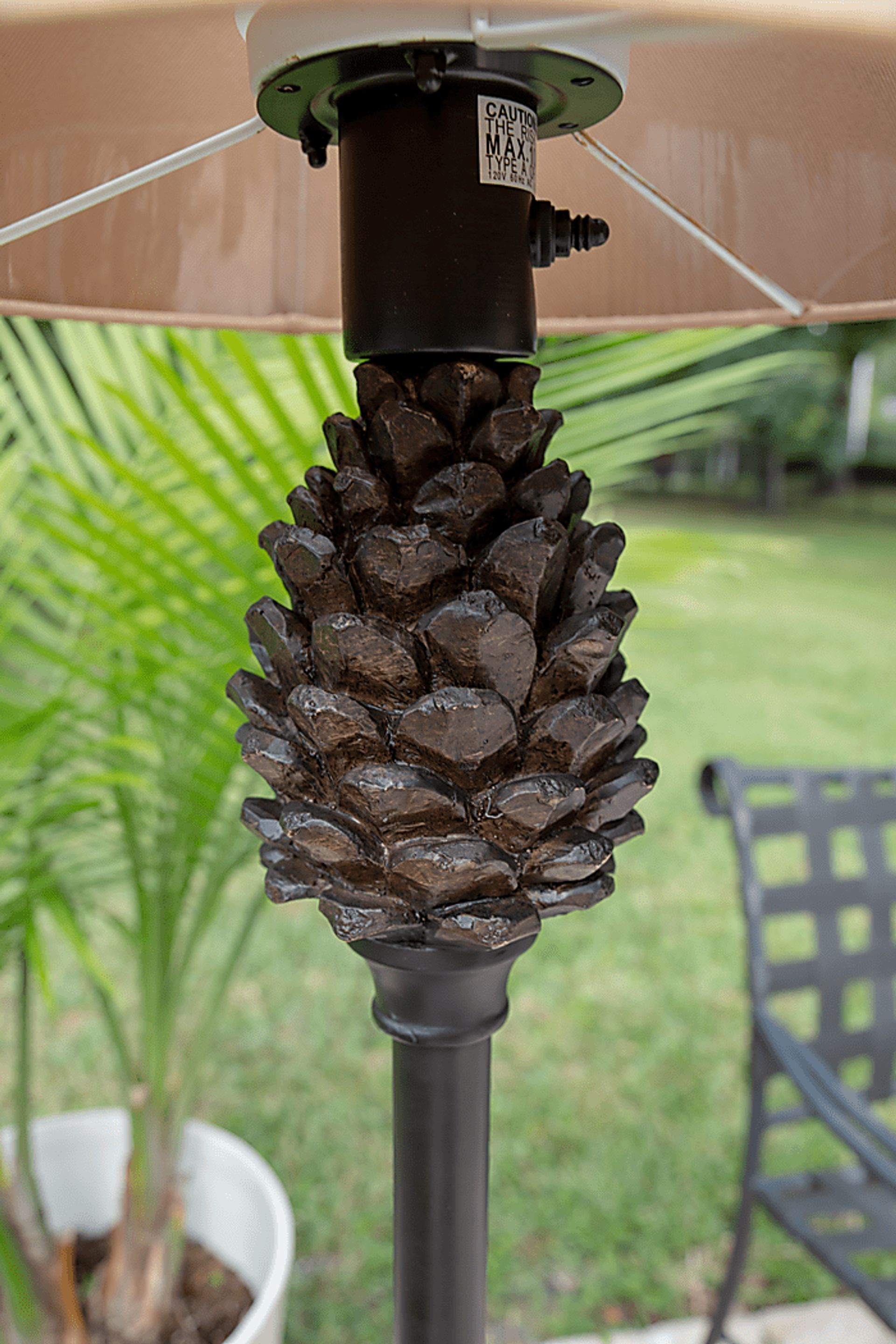 Sitka Spruce Brown Outdoor Floor Lamp - Image 6