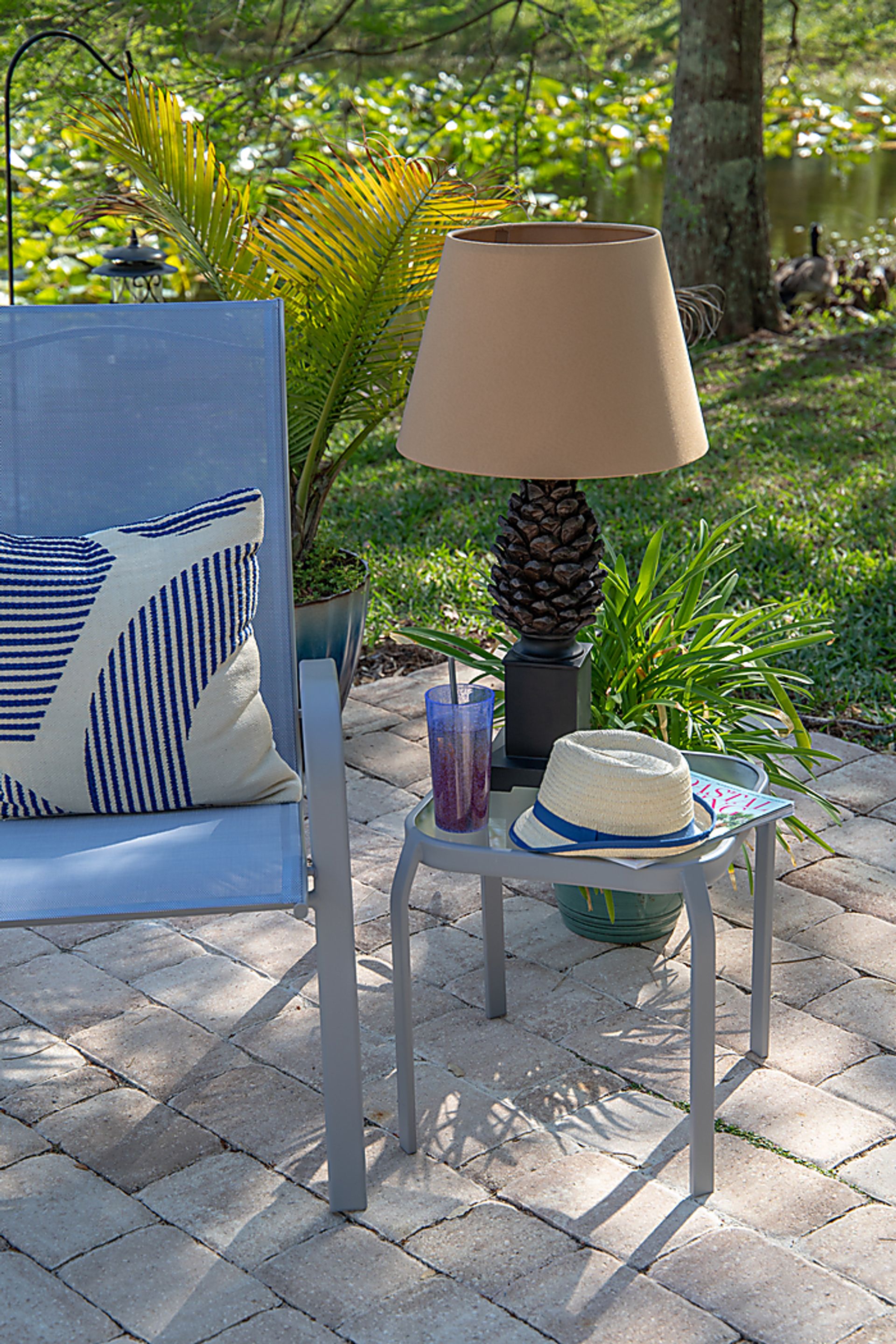 Sitka Spruce Brown Outdoor Table Lamp - Image 3