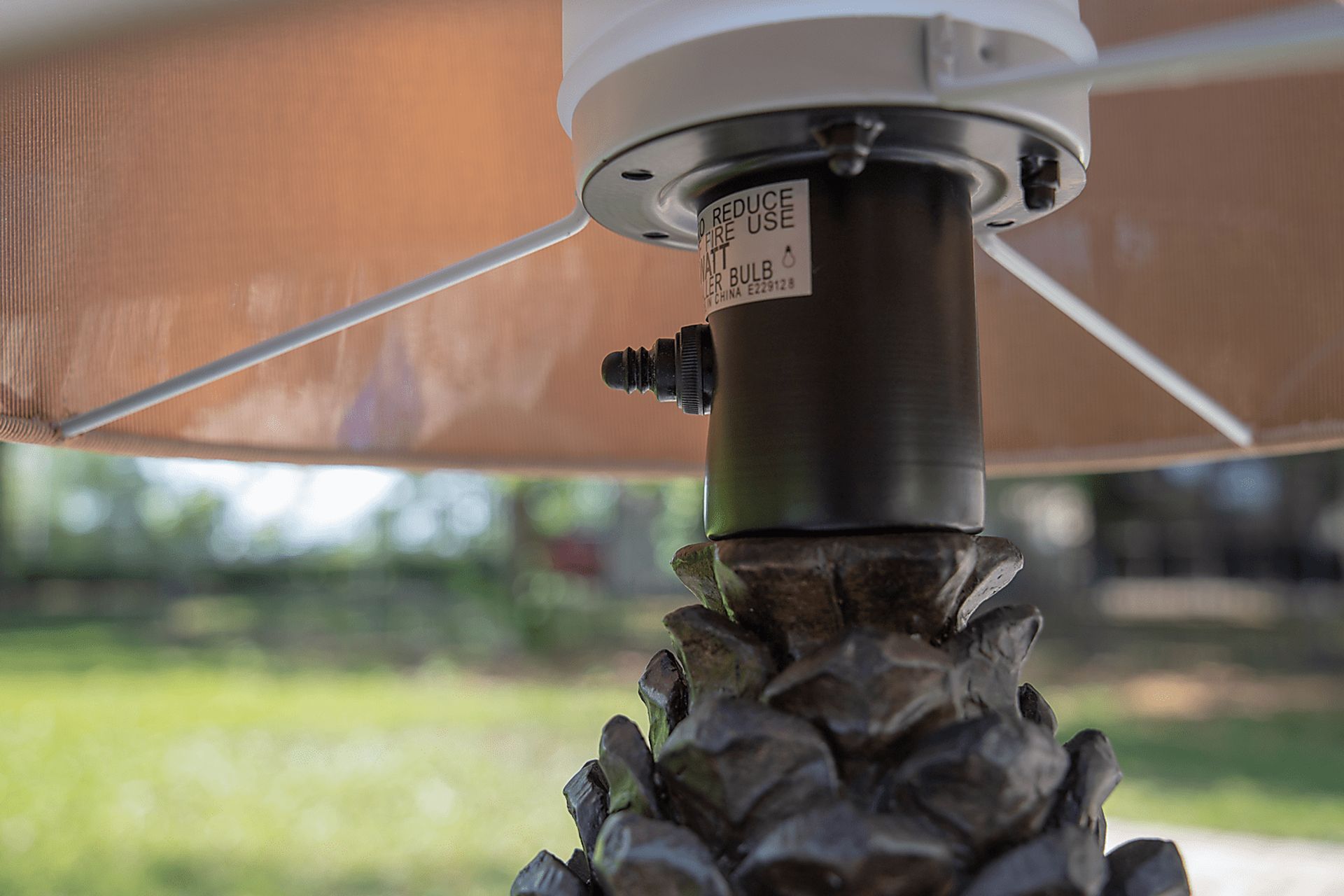 Sitka Spruce Brown Outdoor Table Lamp - Image 6