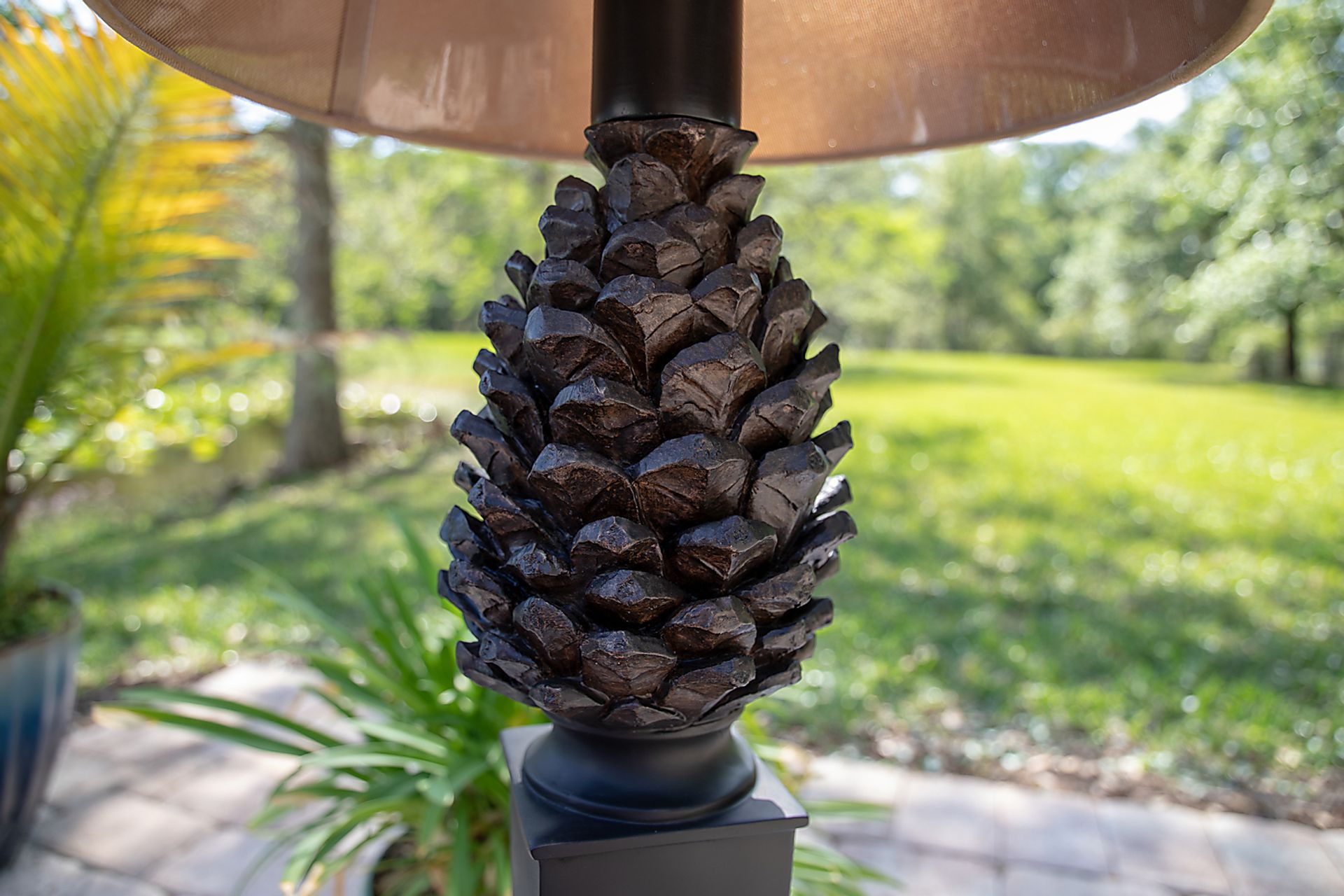 Sitka Spruce Brown Outdoor Table Lamp - Image 7