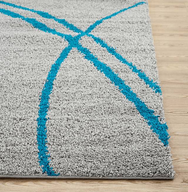 Sivia Turquoise 2' x 7'2 Runner Rug - Thumbnail - Image 2