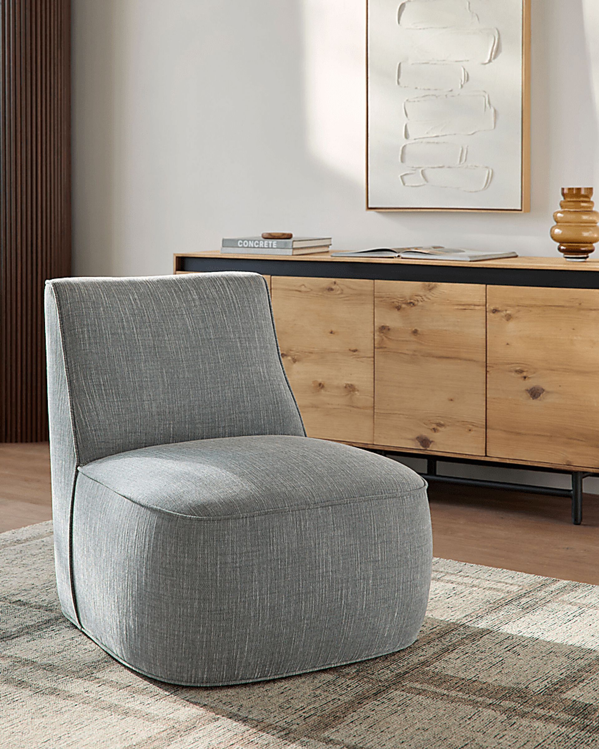 Siyanda Gray Accent Chair - Image 3