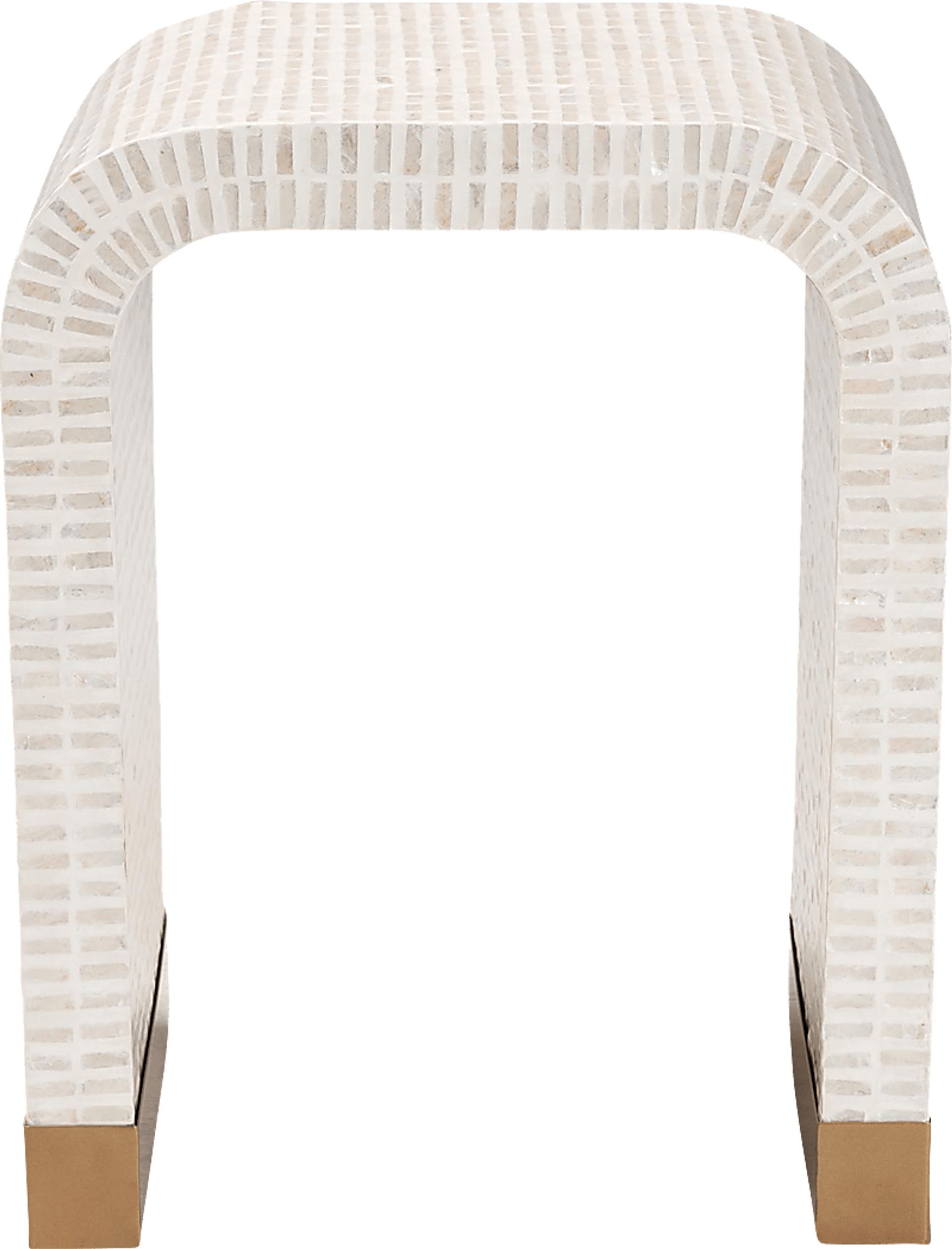 Skihi White End Table - Image 3