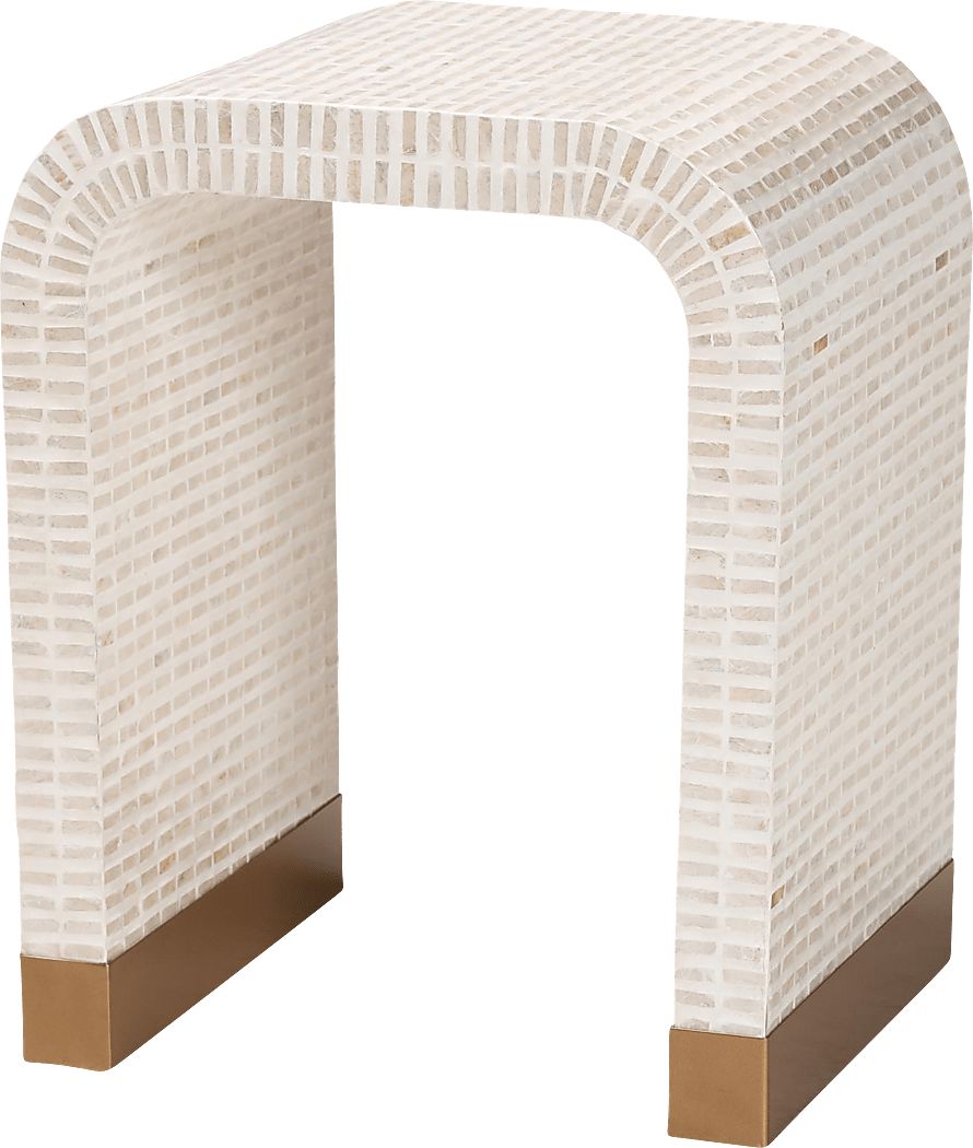 Skihi White End Table