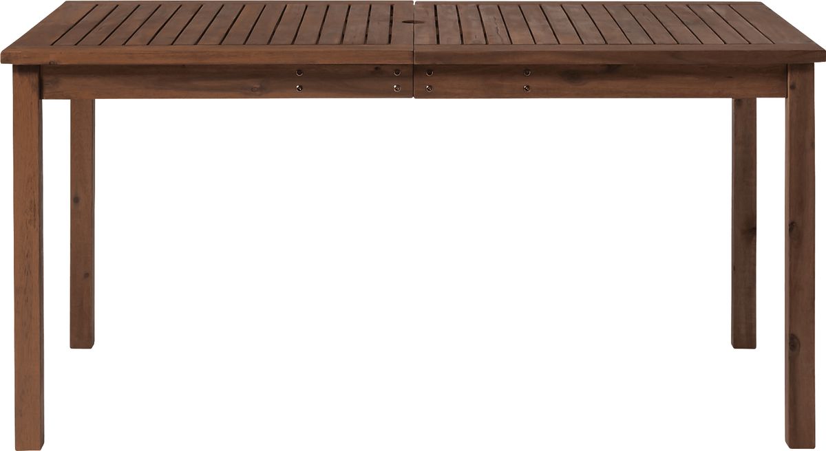 Skillman Dark Brown Wood Outdoor Dining Table Rooms to Go