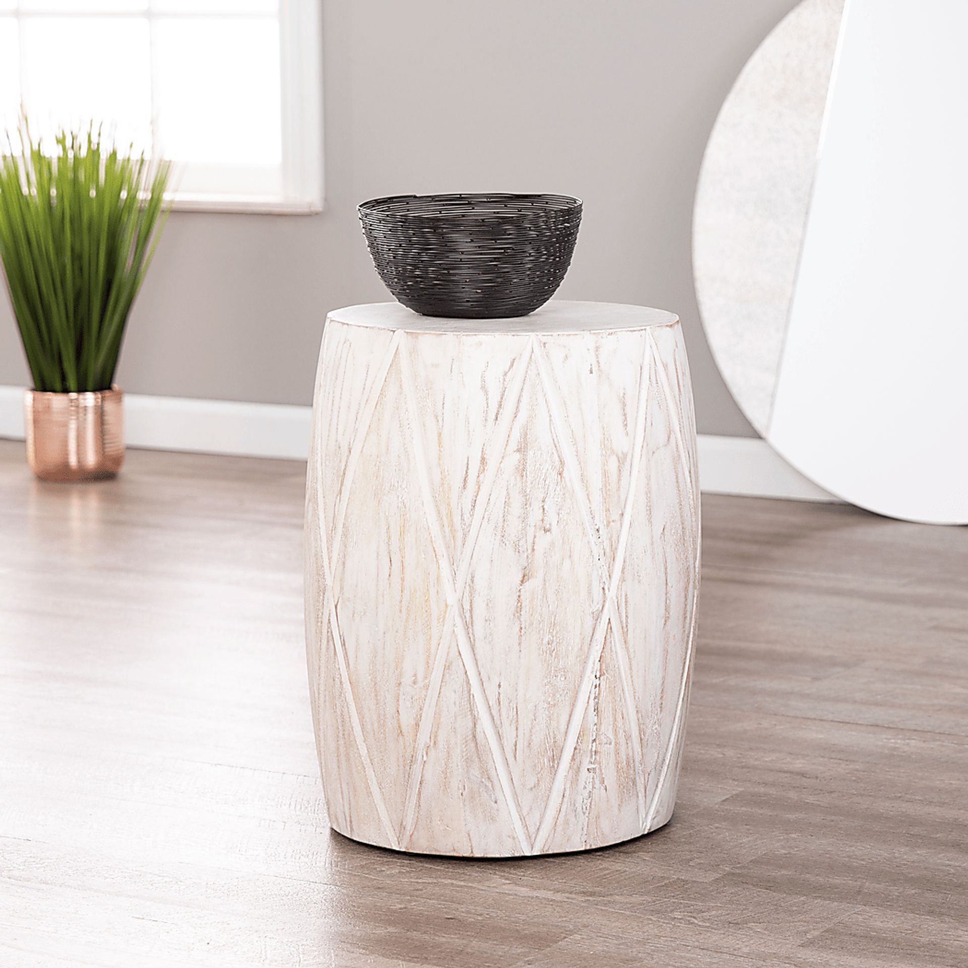 Skylake White Accent Table - Image 2