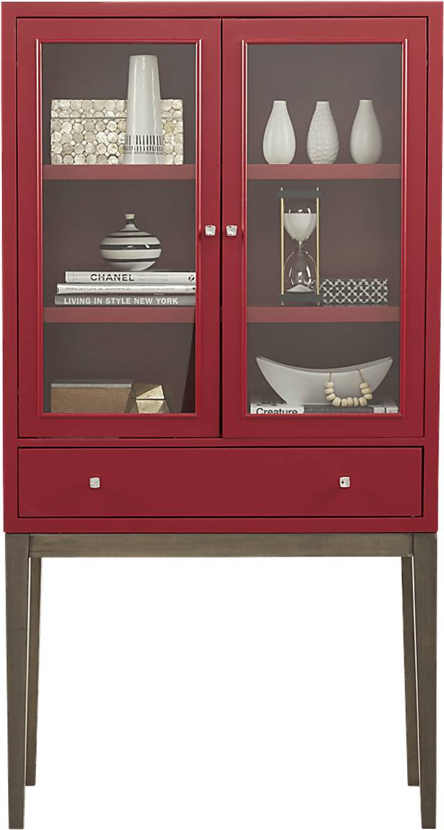 Skyler Crimson Display Cabinet - Thumbnail - Image 2