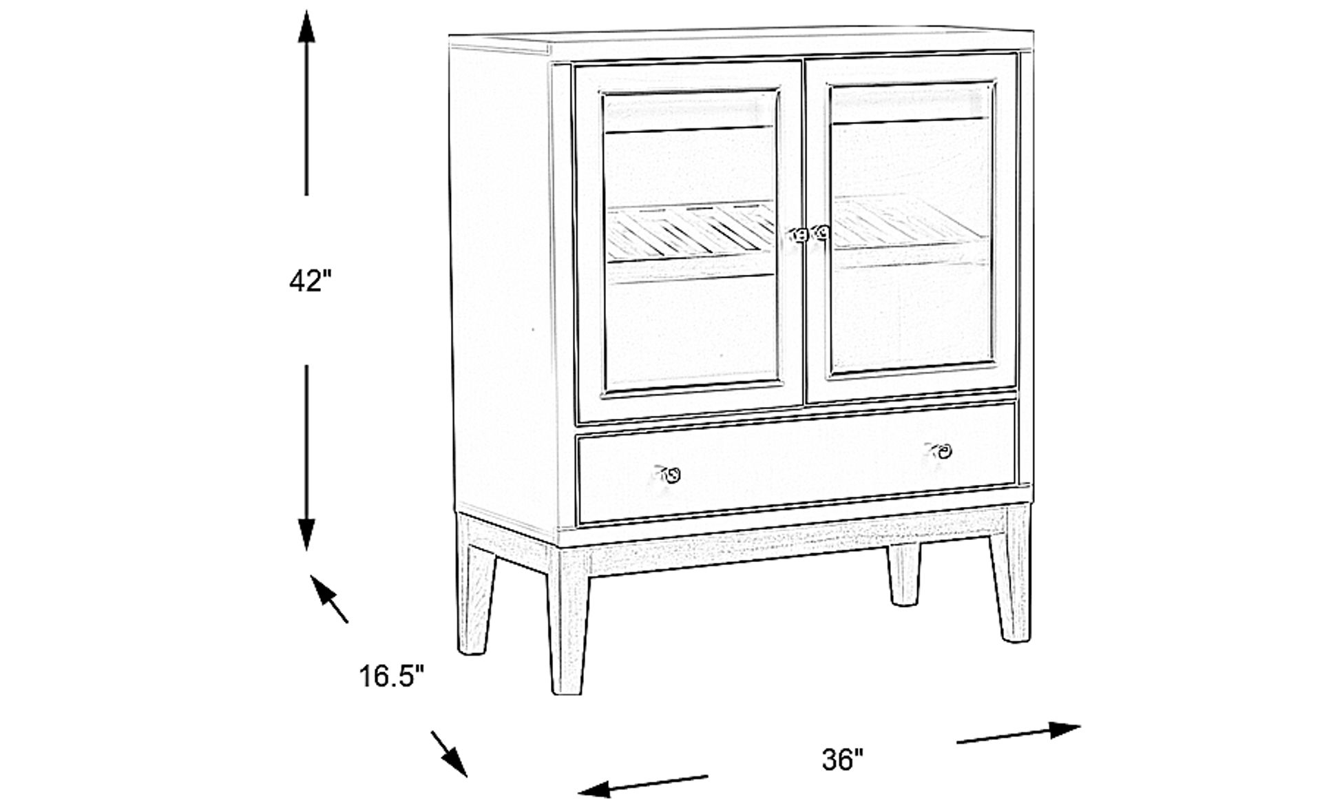 Dimension Image. Please refer to the Dimension Tab on this page for dimension details.