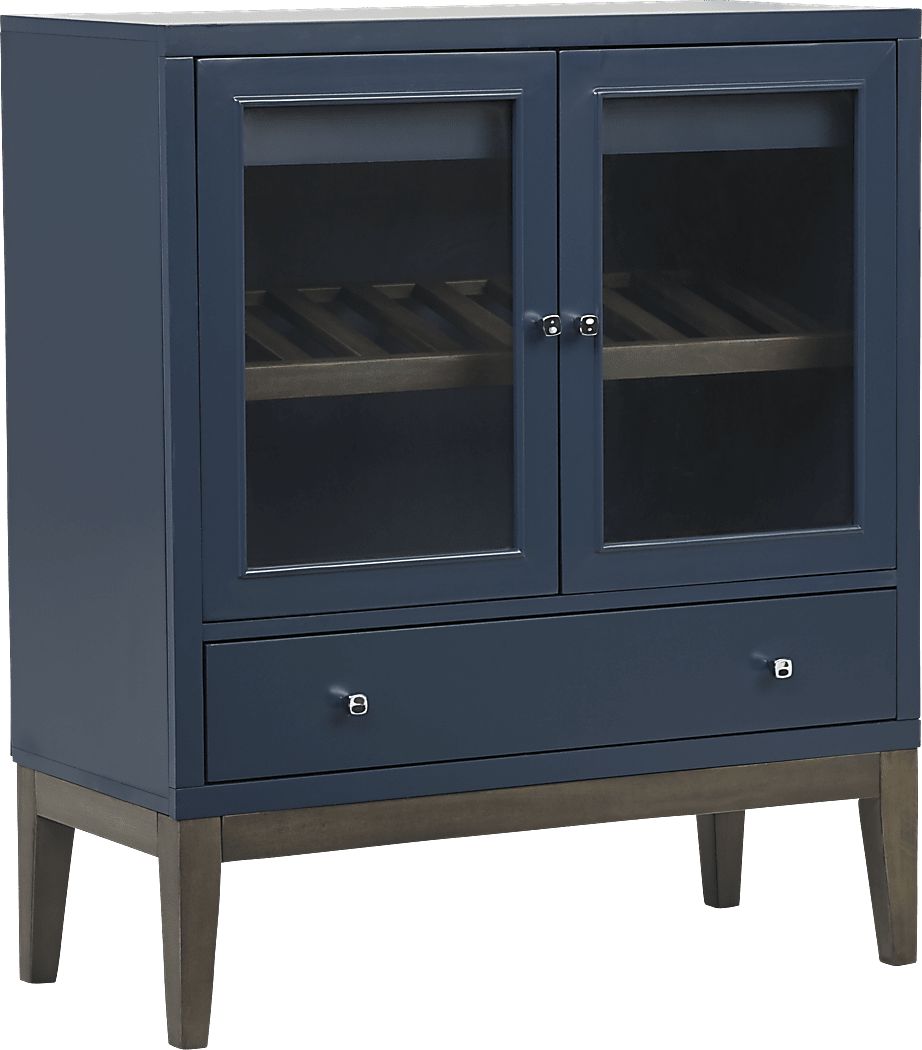 Skyler Navy Wine Cabinet Rooms To Go   Skyler Navy Wine Cabinet 26314497 Image Item