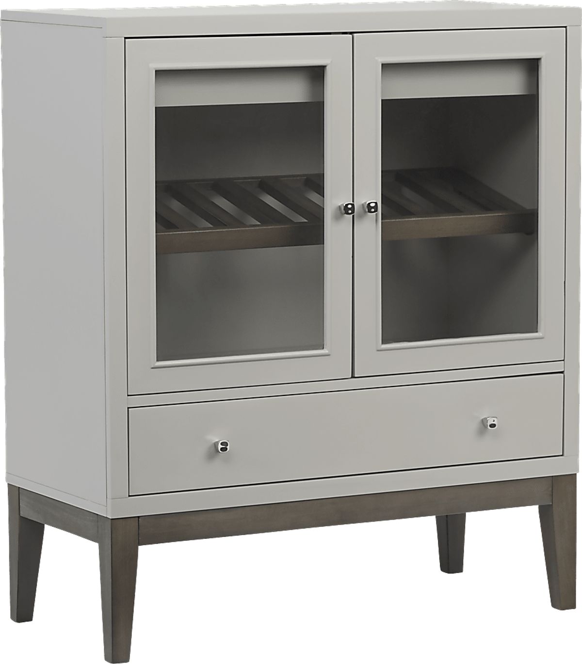 Skyler Metal,Platinum Gray Wine Rooms to Go